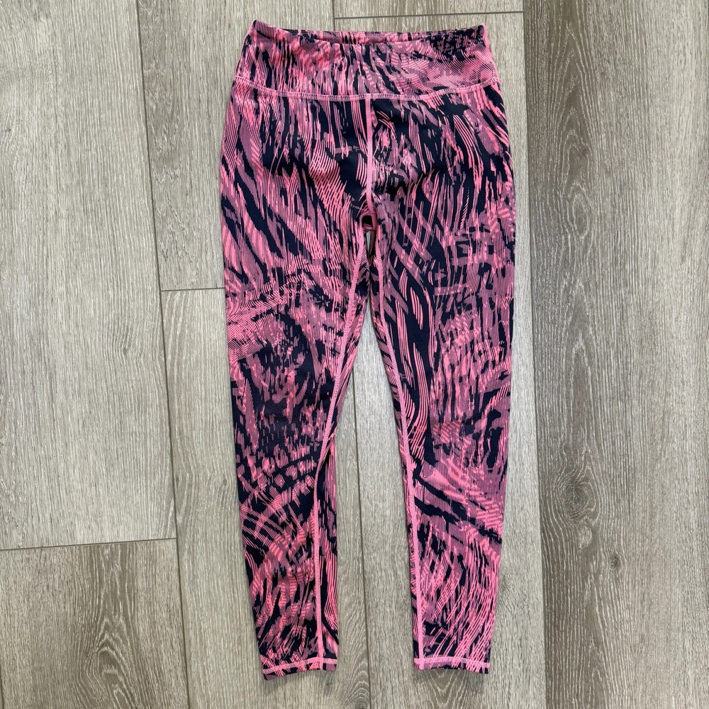 Z BY ZELLA FULL LENGTH ATHLETIC LEGGINGS PINK BLUE LARGE 10/12